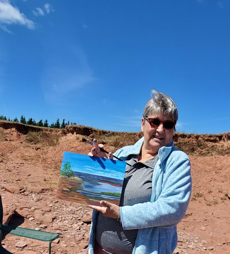 Sylvie Cayouette, Canadian painter based in Prince Edward Island, Canada