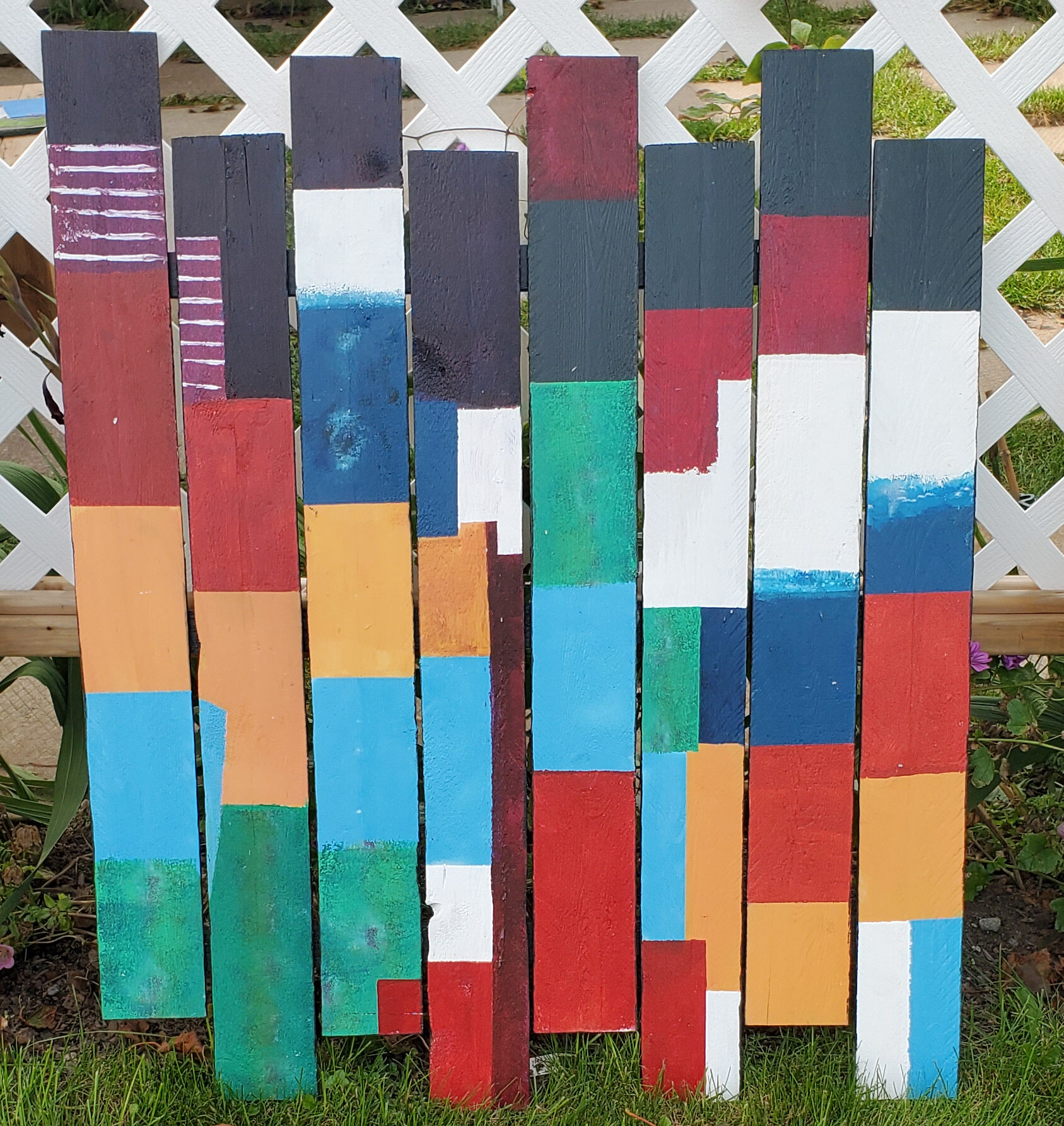 Sylvie Cayouette, Couleur de l'Île-3, Acrylique sur bois, 2023, nature morte