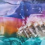 Sylvie Cayouette, Sortir du trouble, Encaustique sur papier d'archives, 2023, Abstractions et matières