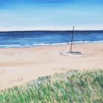 Sylvie Cayouette, Le Cata de Penderosa Beach, Acrylique sur toile, 2024, paysages marins