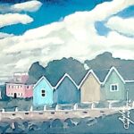 Sylvie Cayouette, Victoria by the Sea, Acrylique sur mdf, 2024, Scène du territoire