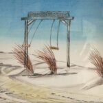 Sylvie Cayouette, Boardwalk Summerside, a very blustery and cold day, Pastel sec sur carton Sennelier, 2025, Scène du territoire