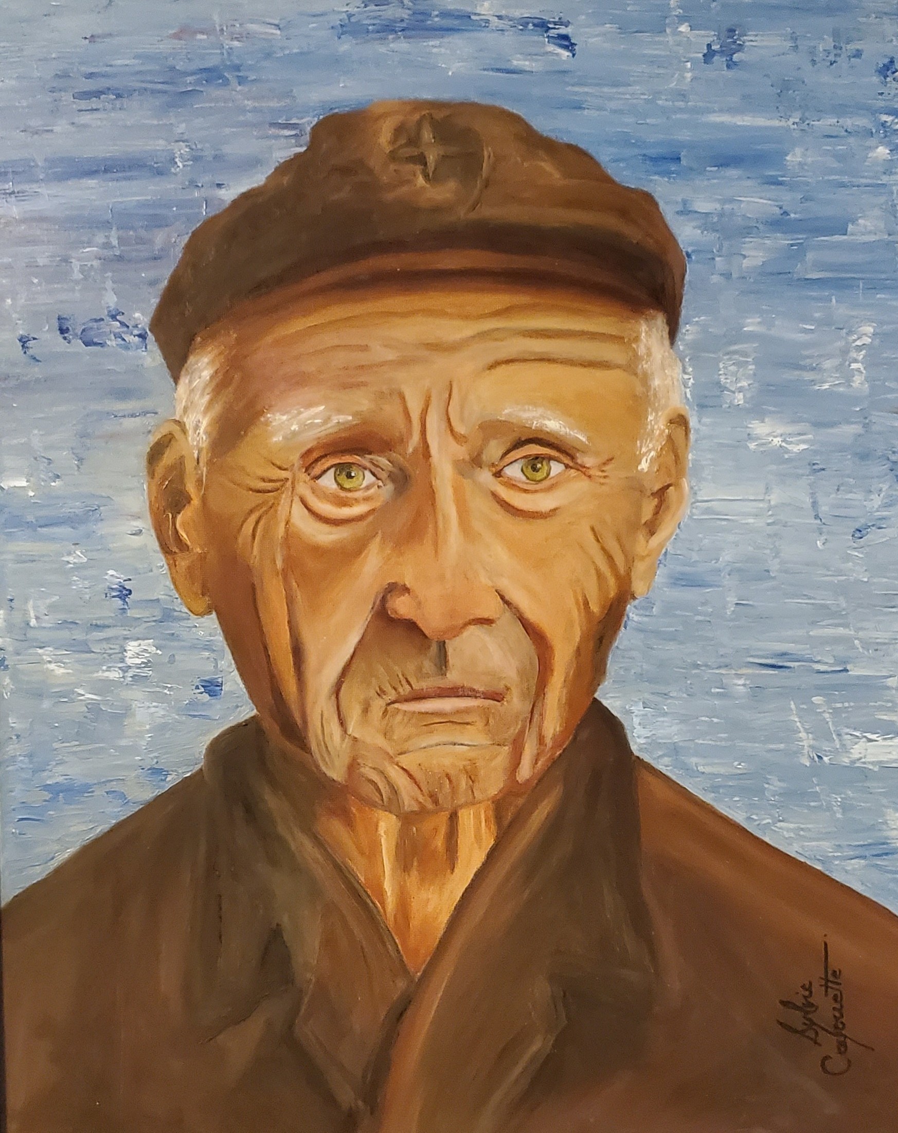 Sylvie Cayouette, Mon acadien, Huile sur toile, 2026, La présence du vivant