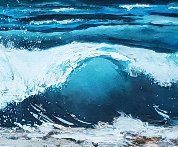 Peinture paysages marins de Sylvie Cayouete