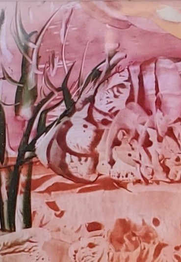 Peinture abstraite de Sylvie Cayouette