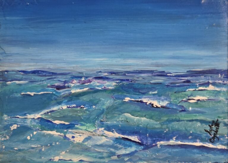Sylvie Cayouette, Tenir la barre, Acrylique, 2026,